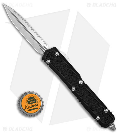 Microtech Makora Signature Series D/E OTF Auto Knife Black (3.4" SW Full Serr)