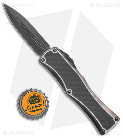 Marfione Customs Hera D/E OTF Automatic Knife Carbon Fiber (3" Black DLC)
