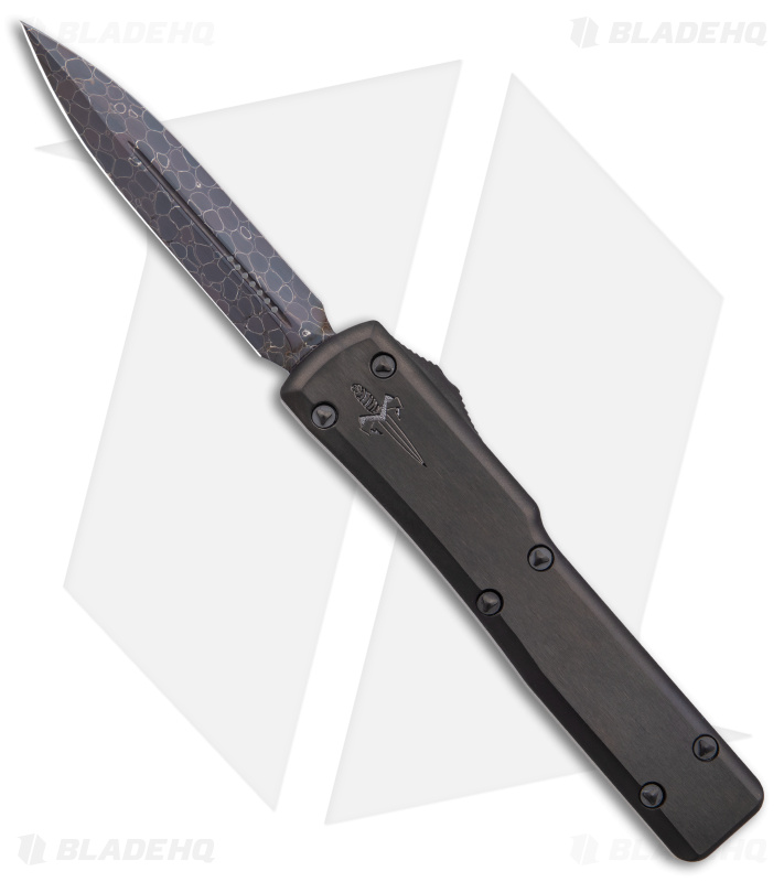 Marfione Custom UTX-70 D/E Knife Dagger Automatic (2.4" Dragonskin Damascus)