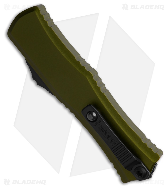 Microtech Hera II Mini D/E OTF Automatic Knife OD Green Aluminum (2.9" Black)