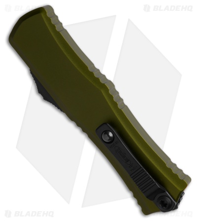 Microtech Hera II Mini D/E OTF Automatic Knife OD Green Aluminum (2.9" Black)