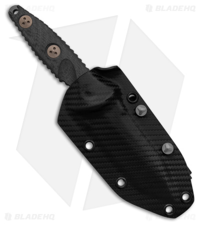 Microtech SS Socom Alpha Mini T/E  Fixed Blade Knife Carbon Fiber (3.8" DLC)