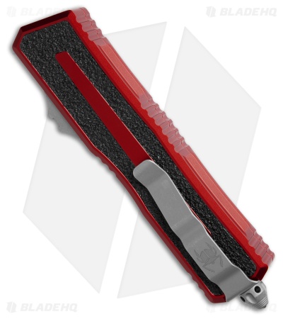Microtech Scarab II Gen III T/E OTF Automatic Knife Red Aluminum (4" Apoc)