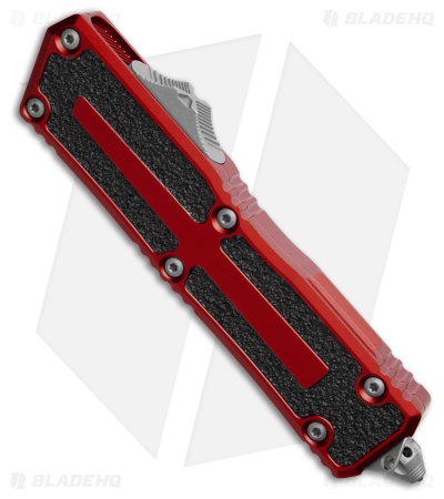 Microtech Scarab II Gen III T/E OTF Automatic Knife Red Aluminum (4" Apoc)