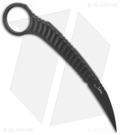Microtech Signature Series Feather Karambit Fixed Blade Knife (2.25" Black)
