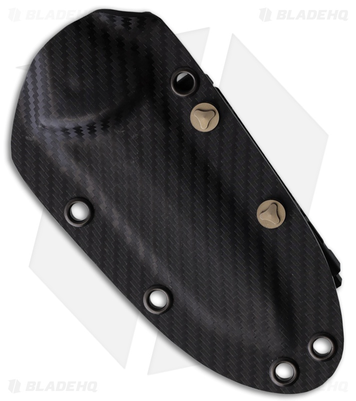 Microtech Socom Alpha Mini Tanto Fixed Blade Knife CF (3.7" Black DLC)