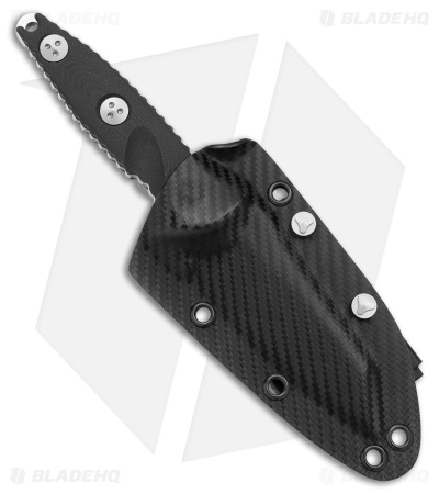 Microtech Socom Alpha Mini Warcom Fixed Blade Knife Black G-10 (3.7" Stonewash) 