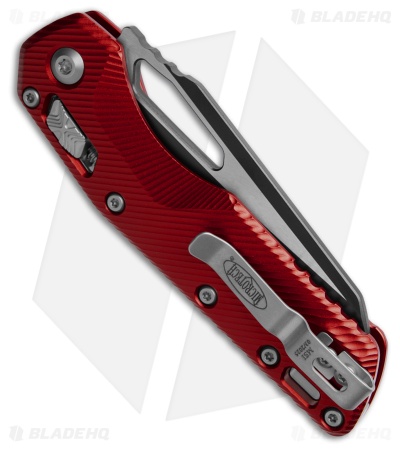 Microtech Standard Issue MSI Ram-Lok Knife Fluted Red Aluminum (3.8" Two-Tone)