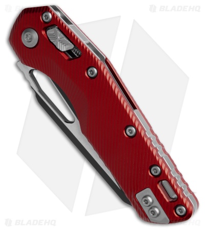 Microtech Standard Issue MSI Ram-Lok Knife Fluted Red Aluminum (3.8" Two-Tone)