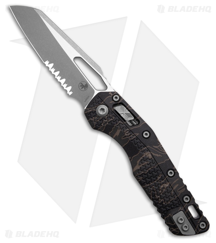 Microtech Standard Issue MSI Ram-Lok Knife Tiger Stripe Camo (3.9" Apoc Serr)