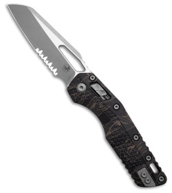Microtech Standard Issue MSI Ram-Lok Knife Tiger Stripe Camo (3.9" Apoc Serr)