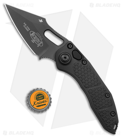 Microtech Stitch-A S/E Automatic Knife Black  (3.75" Black)