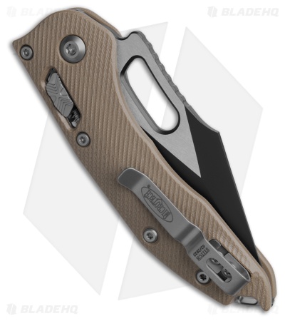Microtech Stitch Ram-Lok S/E Knife Fluted Tan G-10 (3.7" Two-Tone Serr)