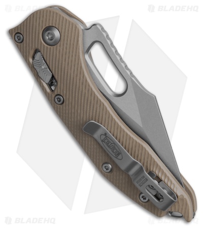 Microtech Stitch Ram-Lok S/E Knife Fluted Tan G-10 (3.7" SW Full Serr)
