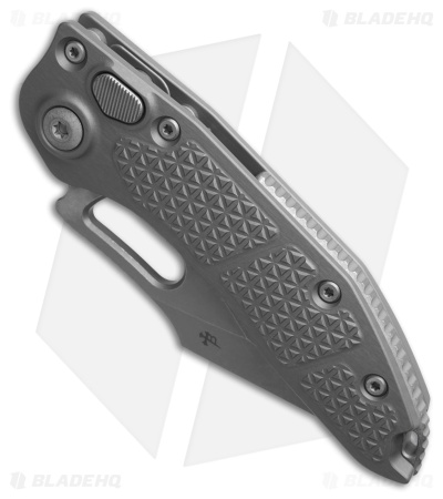 Microtech Stitch Automatic Knife Natural Clear Aluminum (3.75" AP Serr)