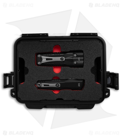 Microtech Luminary D/E Zero Stop OTF Knife (3.63" SW) + SureFire Stiletto Pro II