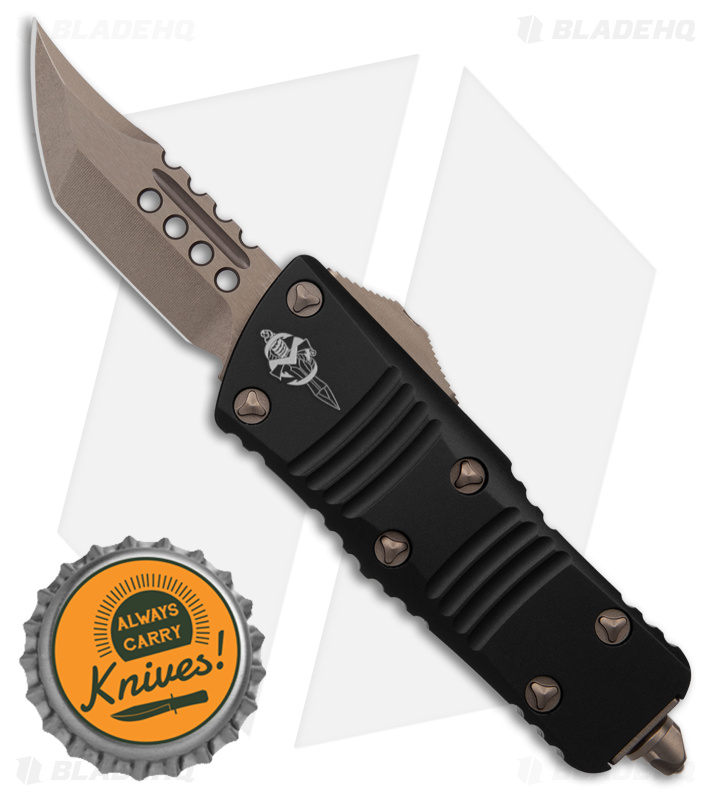 Microtech Troodon Mini OTF Knife Hellhound/Bronze - Blade HQ