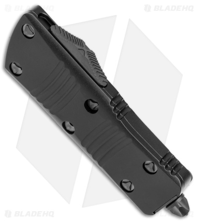 Microtech Troodon Mini D/E CA Legal OTF Auto Black (1.9" Black DLC Serr)