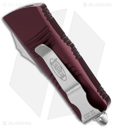 Microtech Troodon Mini D/E CA Legal OTF Automatic Merlot (1.9" Satin) 238-4 MR