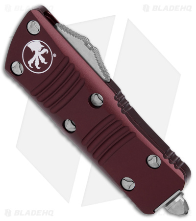 Microtech Troodon Mini D/E CA Legal OTF Automatic Merlot (1.9" Satin) 238-4 MR