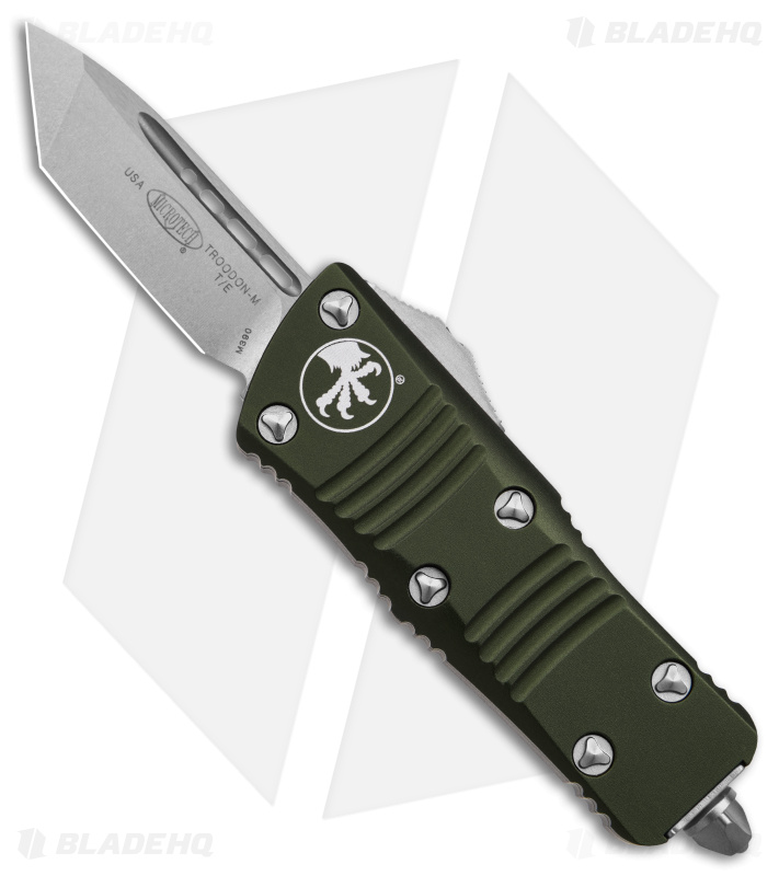 Microtech Troodon Mini T/E CA Legal OTF Auto Knife ODG (1.9" SW) 240-10