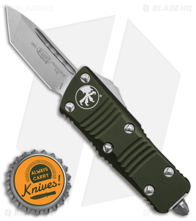 Microtech Troodon Mini T/E CA Legal OTF Auto Knife ODG (1.9" SW) 240-10