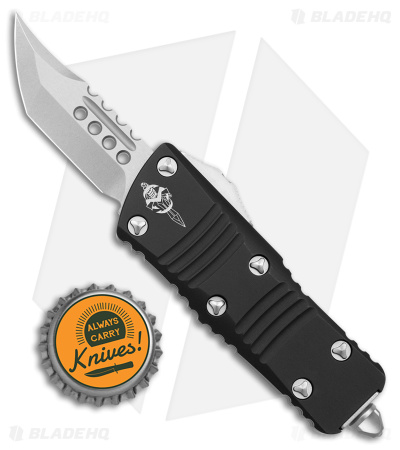 Microtech Mini Troodon Hellhound Signature Series OTF Automatic Knife(1.9" SW)