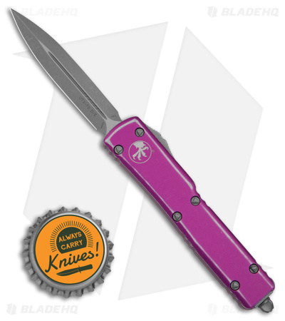 Microtech UTX-70 D/E OTF Automatic Knife Distressed Violet (2.4" Apocalyptic)