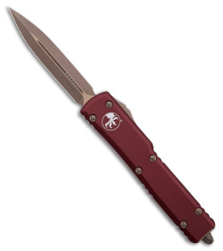 Microtech UTX-70 D/E OTF Automatic Knife Merlot (2.4" Bronze Apocalyptic)