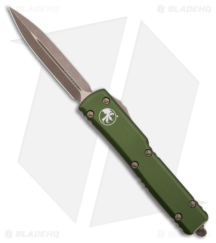Microtech UTX-70 D/E OTF Automatic Knife OD Green (2.4" Bronze Apocalyptic)