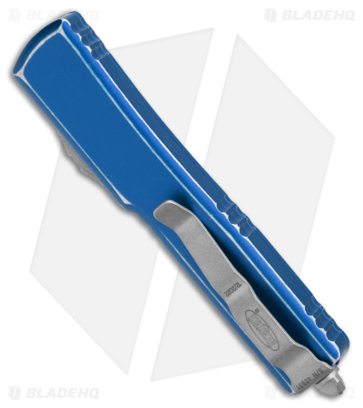 Microtech UTX-70 D/E OTF Automatic Knife Distressed Blue Alum (2.5" Apocalyptic)