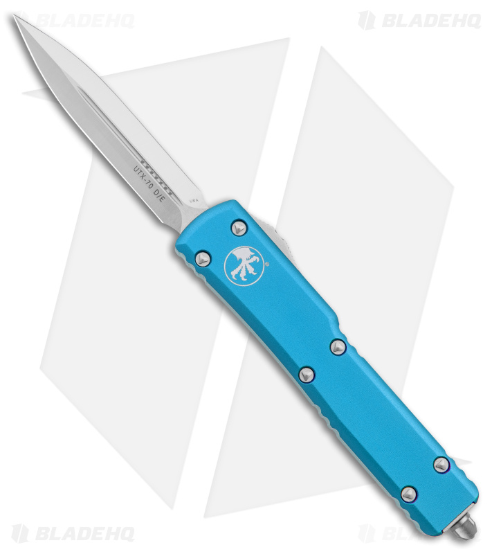 Microtech UTX-70 D/E Dagger OTF Auto Knife Turquoise (2.4" Satin) 147-4 TQ