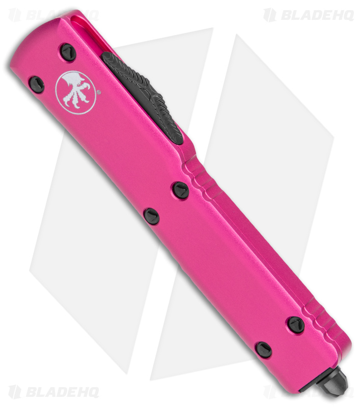 Microtech UTX-70 S/E Drop Point OTF Auto Knife Pink (2.4" Two-Tone) 148-1 PK