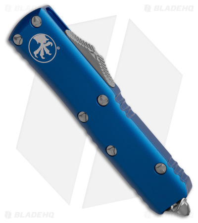 Microtech UTX-85 D/E OTF Automatic Knife Blue (3.125" Stonewash) 232-10BL