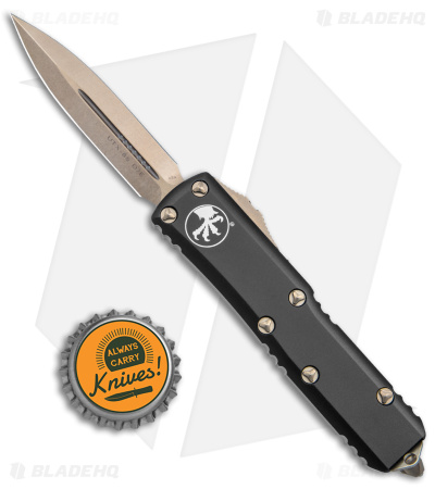 Microtech UTX-85 D/E OTF Automatic Knife Black (3.1" Bronzed)