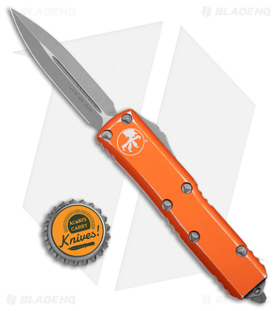 Microtech UTX-85 D/E OTF Automatic Knife Distressed Orange (3.1" Apocalyptic)