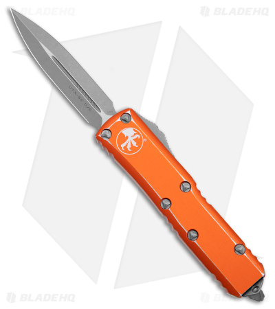 Microtech UTX-85 D/E OTF Automatic Knife Distressed Orange (3.1" Apocalyptic)