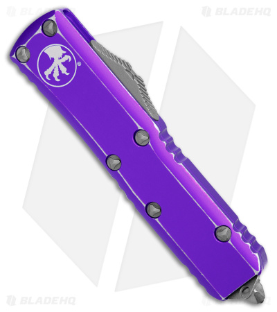Microtech UTX-85 D/E OTF Automatic Knife Distressed Purple (3.1" Apocalyptic SW)