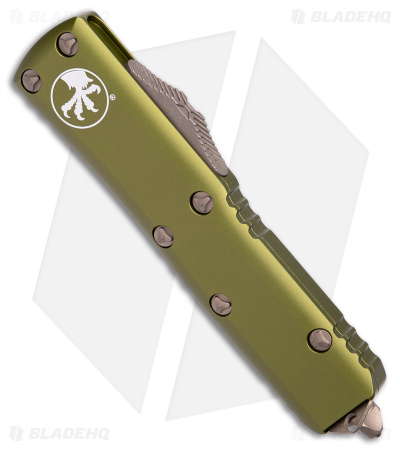 Microtech UTX-85 D/E OTF Automatic Knife OD Green (3.1" Bronzed Apocalyptic)