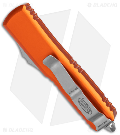 Microtech UTX-85 D/E OTF Automatic Knife Orange (3.1" Stonewash Serr)