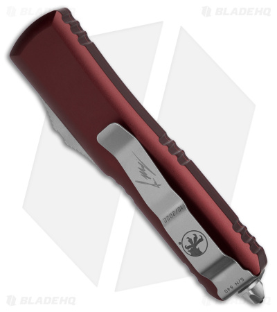 Microtech UTX-85 Hellhound Signature Series OTF Automatic Knife Merlot (3.1" SW)