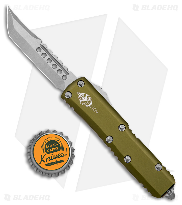 Microtech UTX-85 Hellhound SS OTF OD Green (SW) - Blade HQ