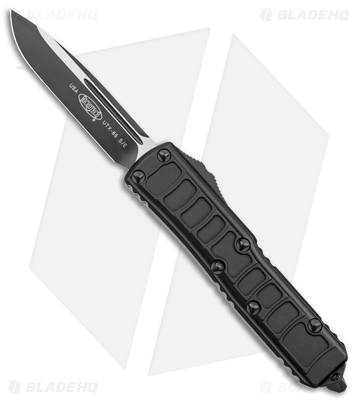 Microtech UTX-85 II S/E Signature Series OTF Automatic Knife Black (3.1" Black)