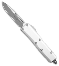 Microtech UTX-85 S/E OTF Automatic Knife Clear Aluminum (3.1" Apocalyptic)