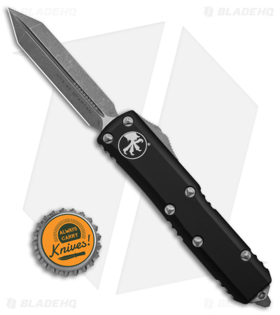 Microtech UTX-85 Spartan OTF Automatic Knife Black (3.1" Apocalyptic)