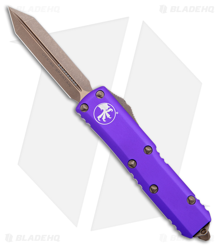 Microtech UTX-85 Spartan OTF Auto Purple (Bronze) - Blade HQ