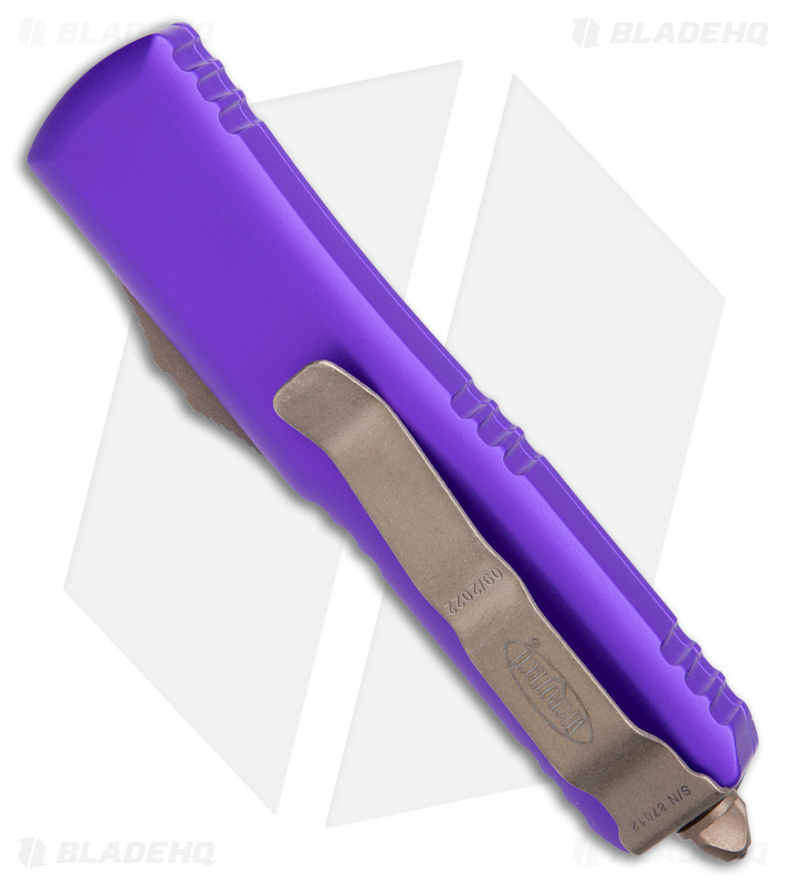 Microtech UTX-85 Spartan OTF Auto Purple (Bronze) - Blade HQ