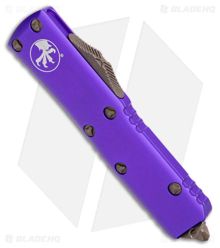 Microtech UTX-85 Spartan OTF Auto Purple (Bronze) - Blade HQ