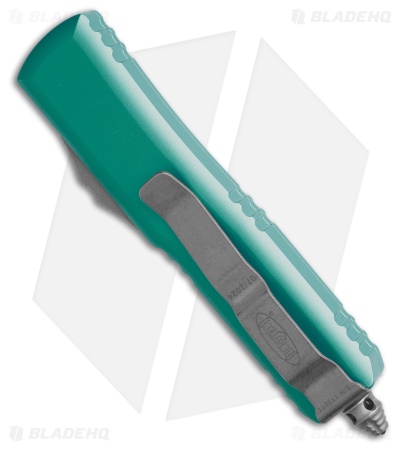 Microtech UTX-85 T/E OTF Automatic Knife Turquoise Aluminum (3.1" Apoc Serrated)