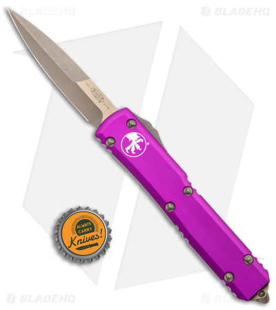 Microtech Ultratech Bayonet OTF Automatic Knife Violet (3.4" Bronze Apocalyptic)